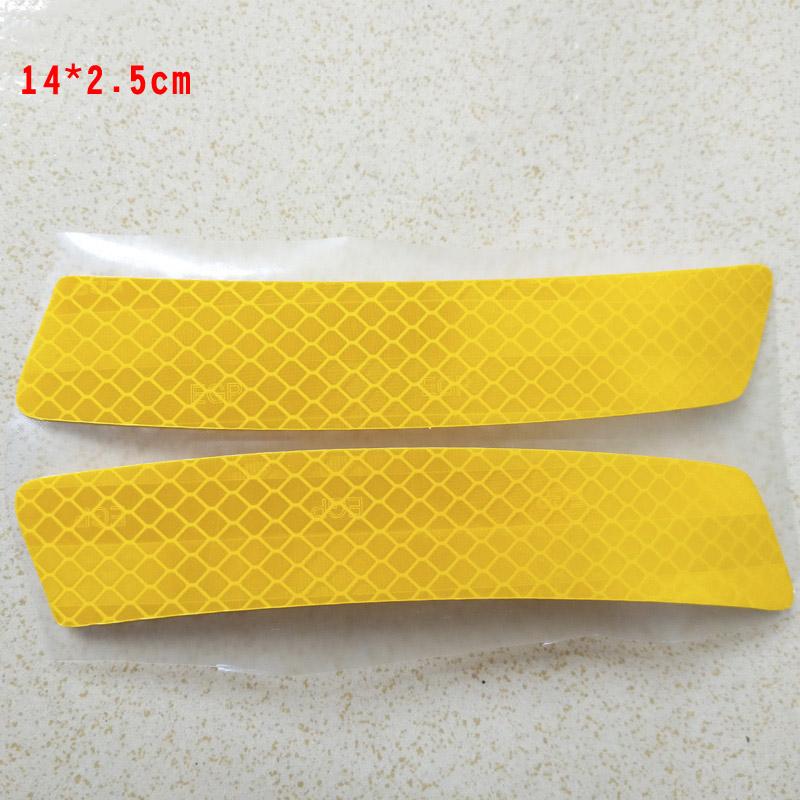 Car Tyre Eyebrow Stickers Universal Safety Warning Mark Reflective Tape Auto Exterior Motorcycle Bike Helmet