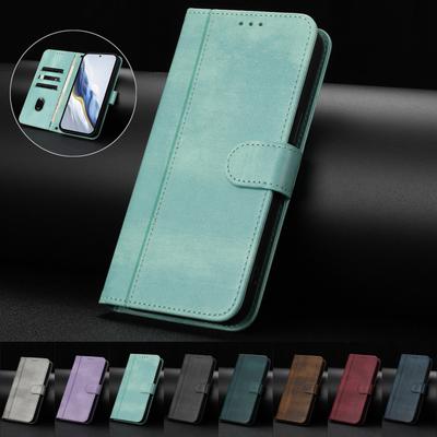 Luxusní kožené pouzdro Simple Line pro Doogee N55 Plus/Doogee Note 58/Note 59/Note 59 Pro sloty pro karty, magnetický stojánek, nárazuvzdorný flip kryt