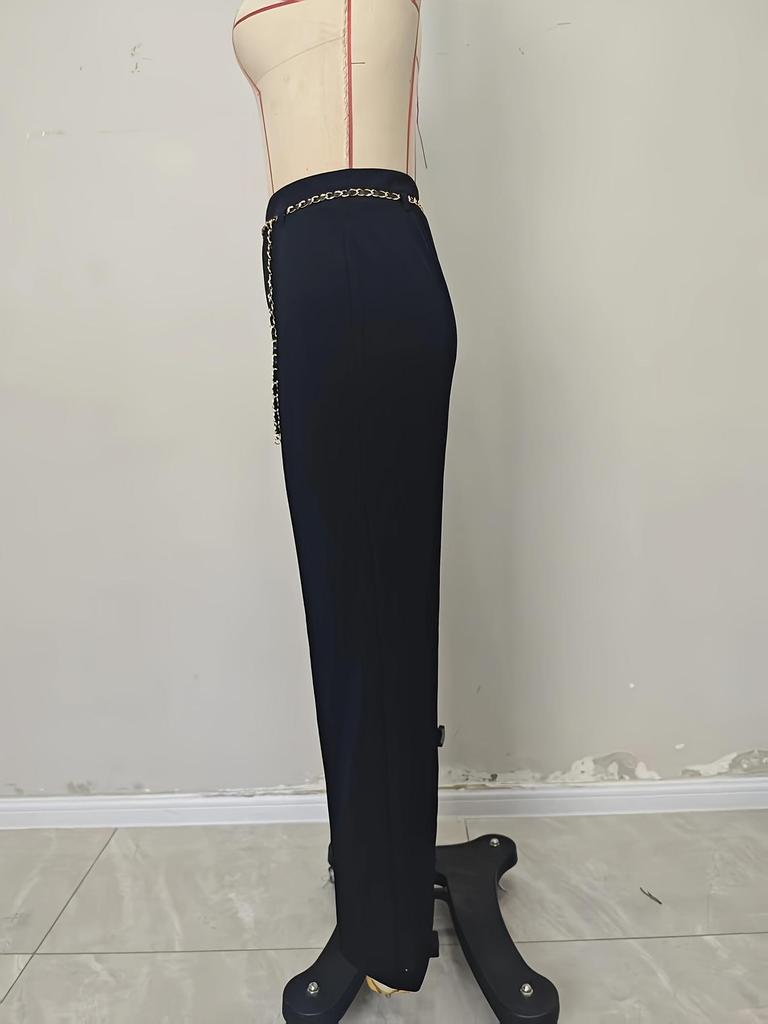 European & American High-Waisted Drapey Suit Pants: Versatile Slimming Straight-Leg Workplace Trousers