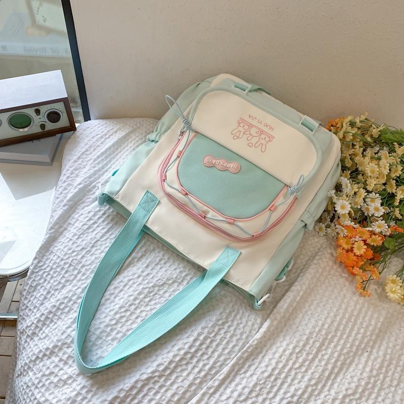 Сумка через плечо с цветными блоками — фото 14