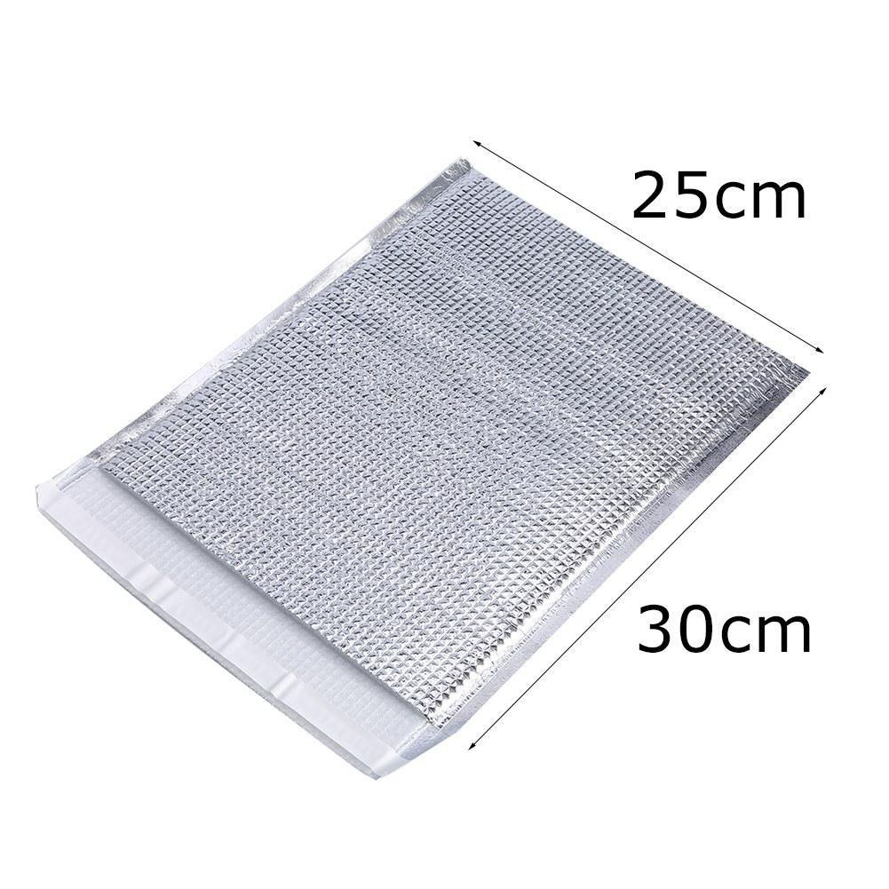 10 stücke set Einweg Aluminium Folie Isolierte Lebensmittel Lagerung Tasche Thermische Kühler Silber (20 * 25cm)