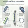 C-shaped Opening Safety Armrest Anti Slip Cover Detachable Support Handrail  Bathtub Support