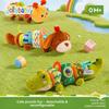 Adorable Crocodile Baby Teething Plush Toy With Sound And Visual Stimulation