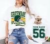 Custom Greenbay Football Tshirt, Greenbay Game Day Shirt, Vintage Greenbay Football Tee, Greenbay Game Day Tee, Greenbay Shirt, Greenbay Tee