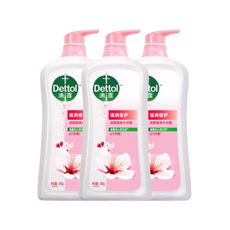 Dettol Healthy Moisturizing Shower Gel 3-Pack