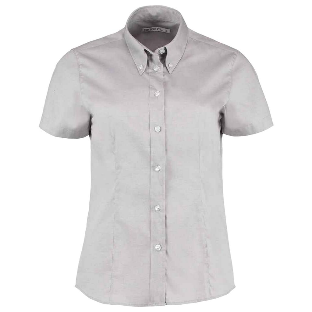 Kustom Kit Womens/Ladies Corporate Oxford Short Sleeved Blouse