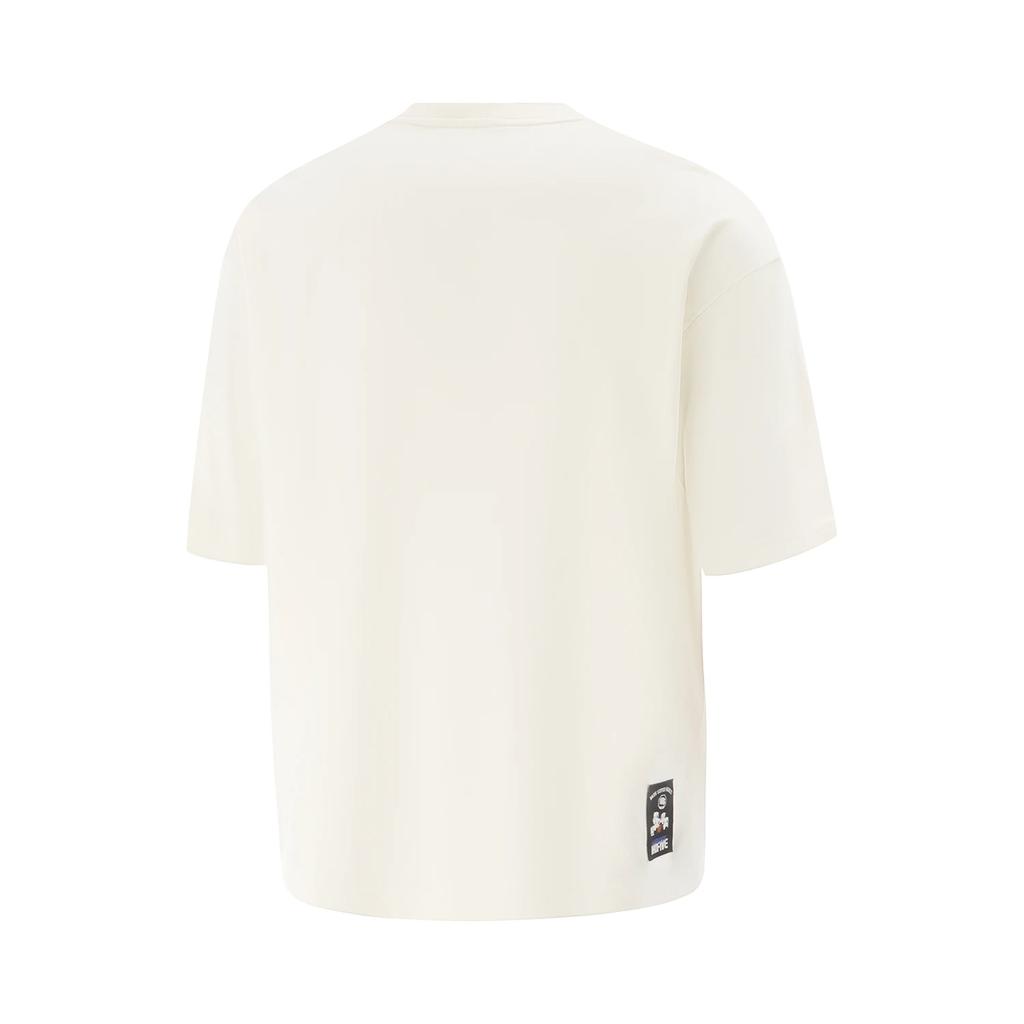 Li Ning Bad Five Letter Print Simple Versatile Short Sleeve T-Shirt Men Tops ATSV537-1