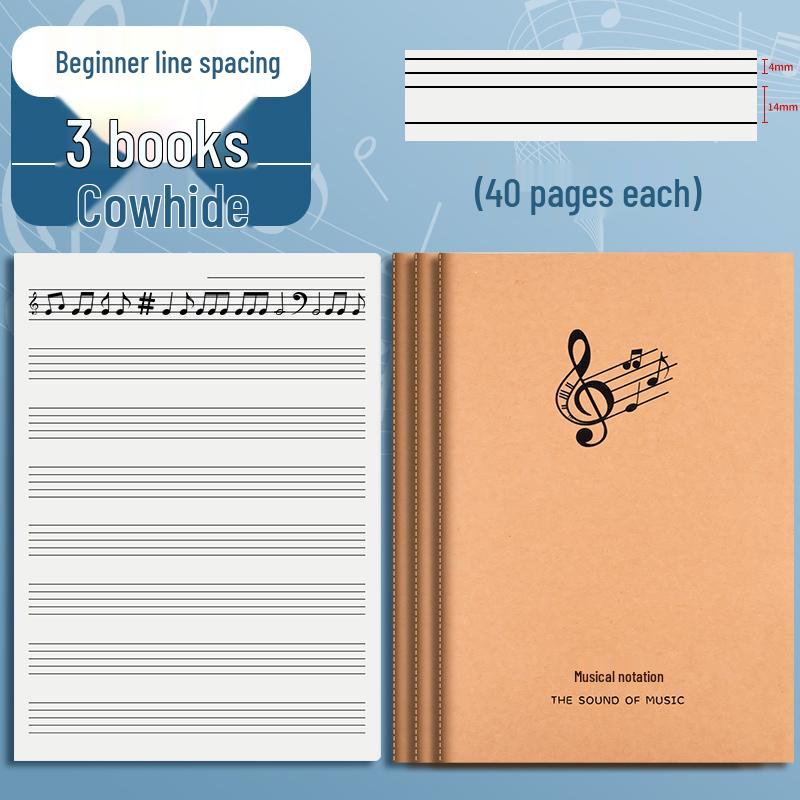 Hudební sešit pro začátečníky - Velký notový zápis