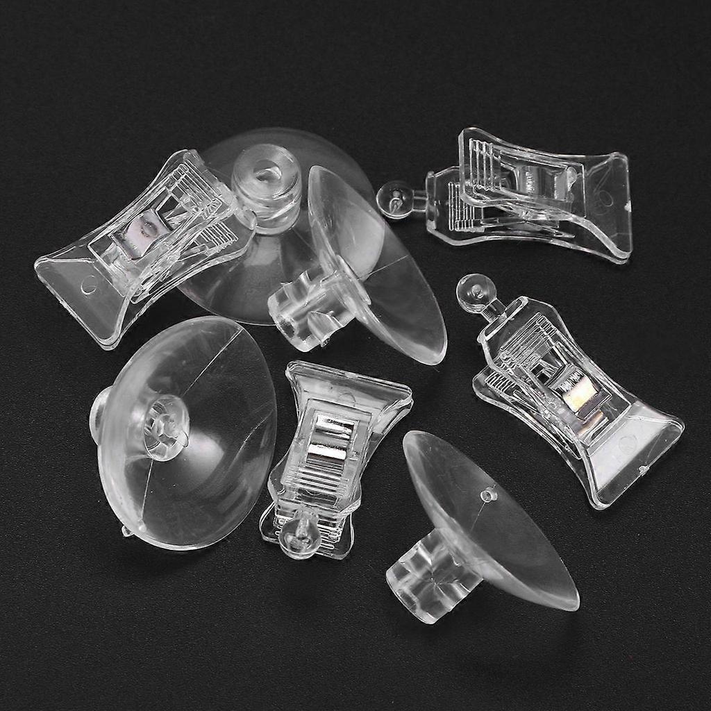 8pcs Fishes Veggie Seaweed Suction Cup Clip Feed Holder Feeding Tool for Fish Tank Aquarium Accessories