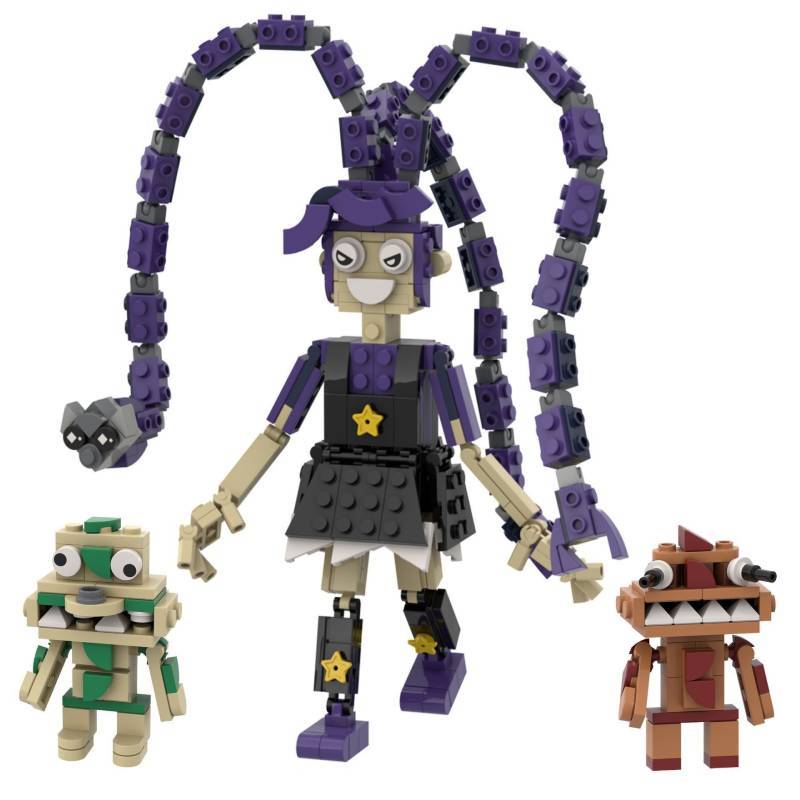 Poppy Playtime The Prototype Gracie Green Collectible Building Blocks Toy With Diy Assembly For Kids And Teens
