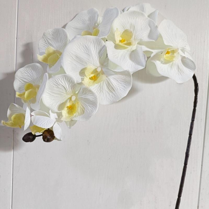 2pcs Retro Artificial Flowers 10 Head Phalaenopsis 90cm Home Flower Arrangement Wedding Living Room Vase Decoration Photography Props Fake Flower