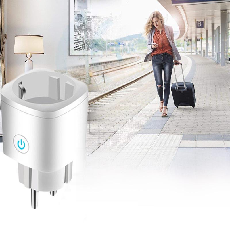 Tuya Smart Socket: Dual-Control 16A Plug with American, European, and Brazilian Compatibility