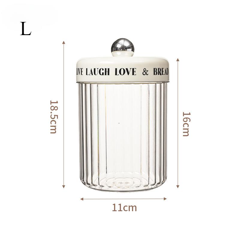 New Simple Grain Tank Plastic Sealed Jars Household Kitchen Grain Storage Box Coffee Bean Powder Storage Tank Storage Container