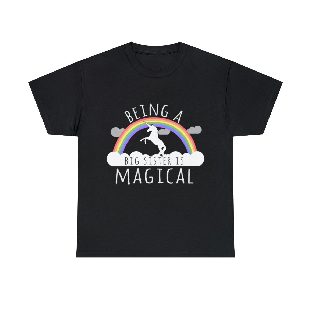 Being A Big Sister Magical Graphic Tee Shirt, S-5XL S