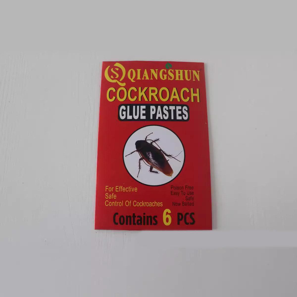 

6 шт. Ultimate ловушки для уничтожения тараканов — суперэффективная технология клея, нетоксичная, простая конструкция наклеек для быстрой борьбы с вредителями в домах красный