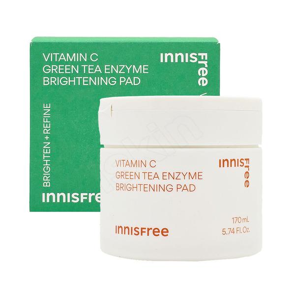 Innisfree Vita C Green Tea Enzyme Blemish Toning Pads (60 sheets) basic