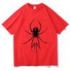 Halloween Minimalist White Spider Silhouette Print Unisex Tshirt Cotton Unisex Short Sleeve Oneck Casual Unisex Party Top