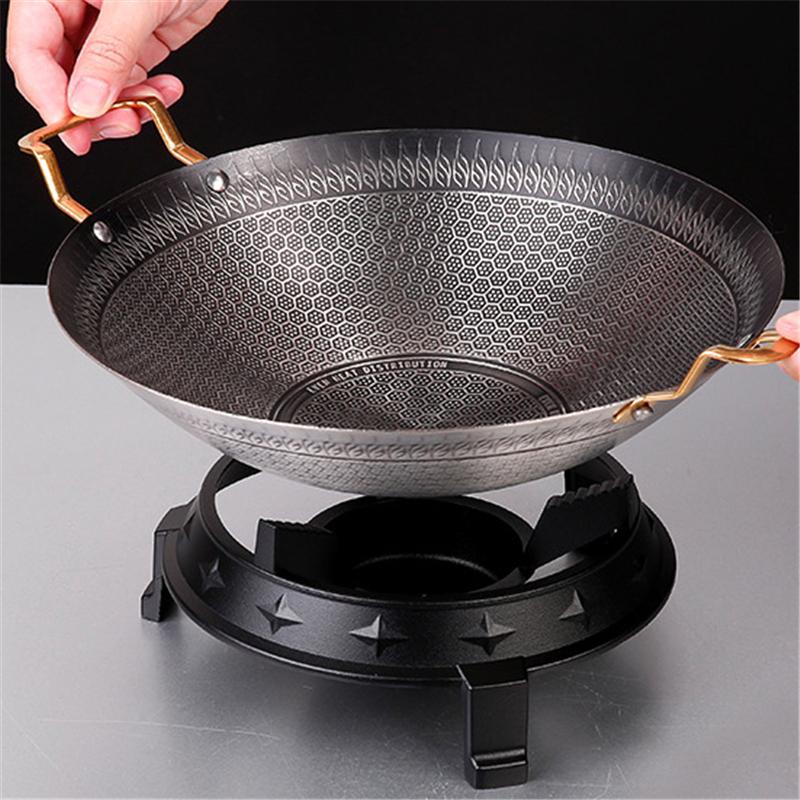 Non stick dry boiler Commercial hot pot Round bottom alcohol furnace Household stainless steel pot Spicy Spicy Pot hotpot