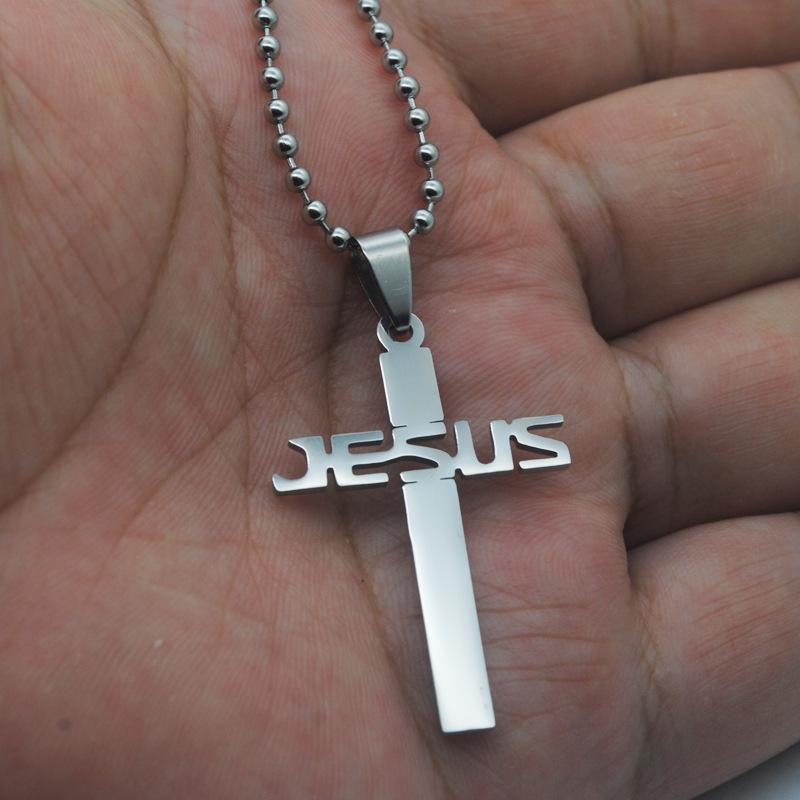 Accessories Men'S Necklace Titanium Steel Pendant Stainless Steel Long Necklace Girls Fashion Sweater Chain