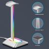 NEW BEE Z8 RGB Light Headphone Stand with USB + Type-C Expansion Hub Gaming Headset Holder Display Rack