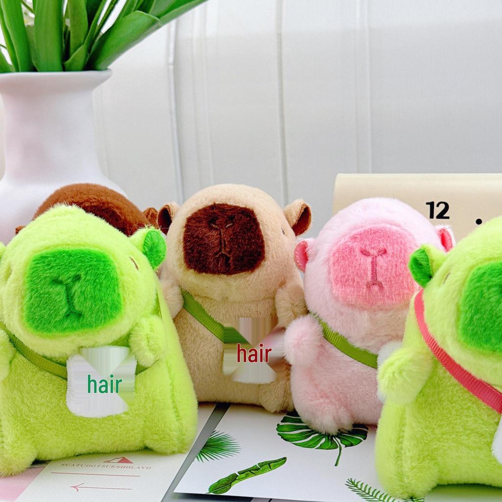 Capybara Pendant Plush Keyring - Birthday Gift Rag Doll