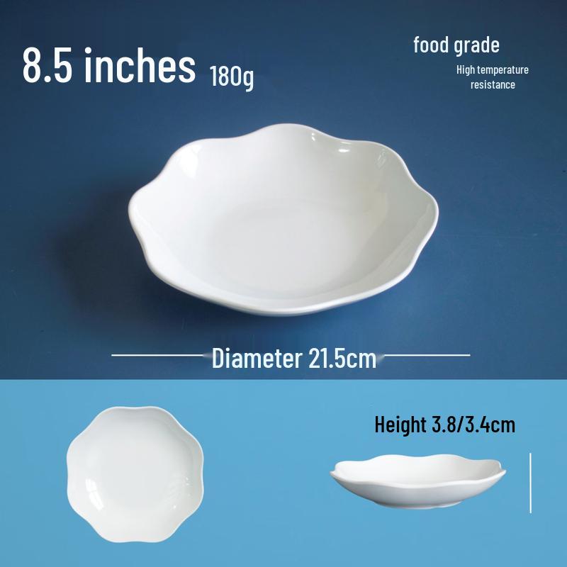 777 A5 White Melamine Deep Dinner Plate