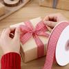 DIY Crafts Plaid Ribbon Assorted Colors Gift Wrapping Ribbon Gingham Ribbon  Home Decoration