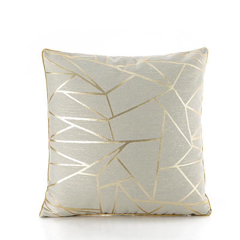 Luxury Black Gray Pillow Covers Minimalist Sofa Cushion Cases Elegant Backrest Pillow Covers Fashionable Throw Pillowcases