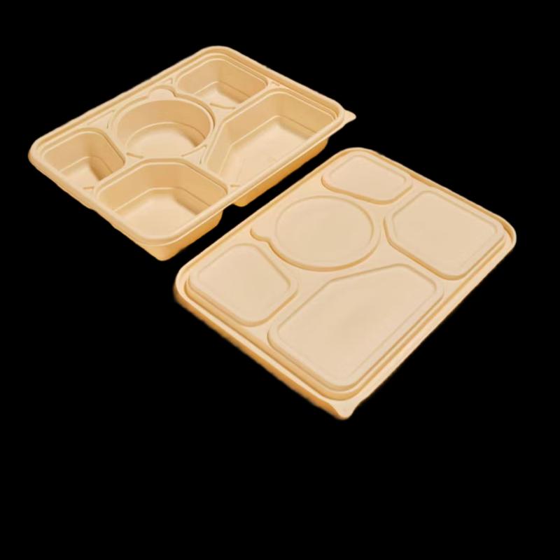 Yushou Linglu Biodegradable 5-Compartment Takeout Box