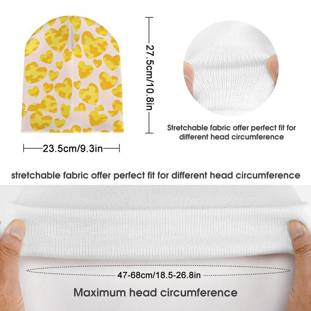 Factory Best Sale Custom Teal Heart Camo Print Cuffed Knit Beanie Men Women Winter Warm Outdoor Skull Cap for Wear