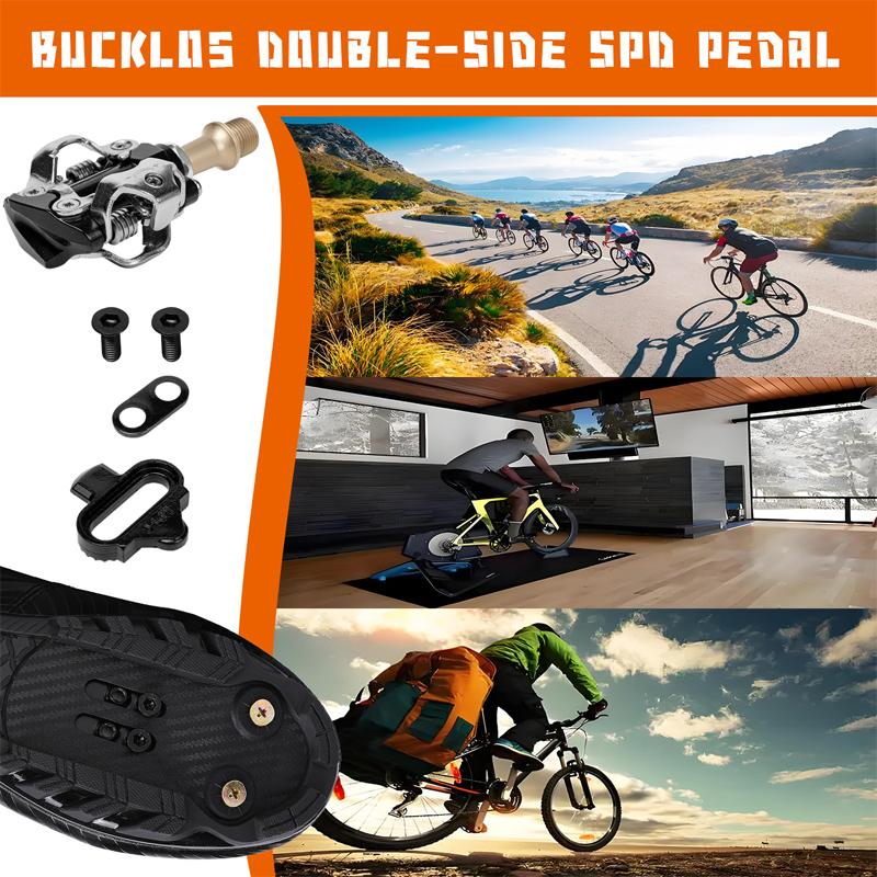 Road Bike Pedal Self-Locking Gravel Cycling Pedal with Sealed Bearing Cleats & Clipless PEDAL for SPD SL System