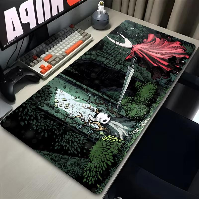 Musematte Laptop Kawaii Spilltilbehør Musematte Dataspill Hollow Knight Tastaturteppe Kontor-PC Anime Utvidet Skrivebordsmatte