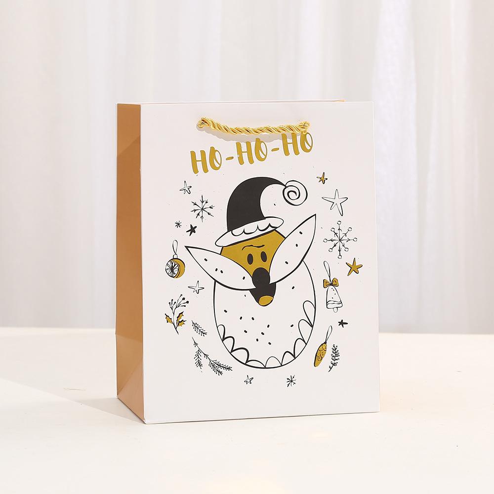 StoBag, Weihnachtliche Geschenktaschen, Warme Feiertagswünsche, für Partyzubehör, Süße Verpackung, Wiederverwendbares Papier, 6/10 Stück