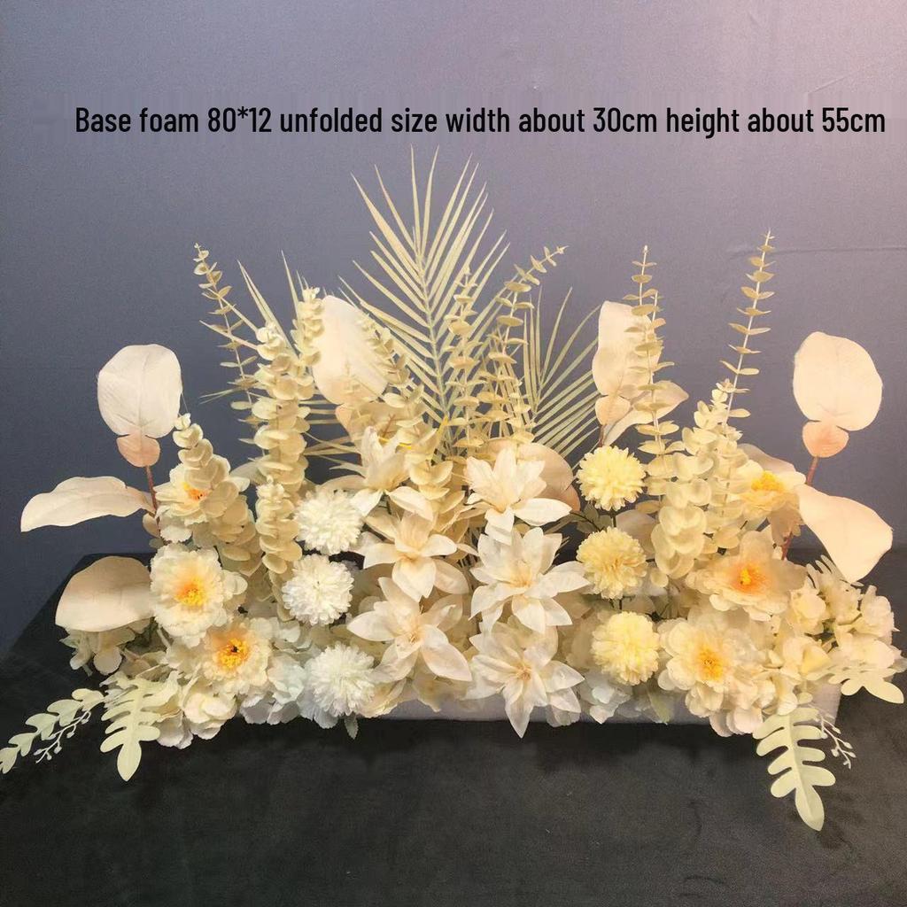 Großes Seidenblumen Hochzeitsgang & T-Bühnen Dekorationsset