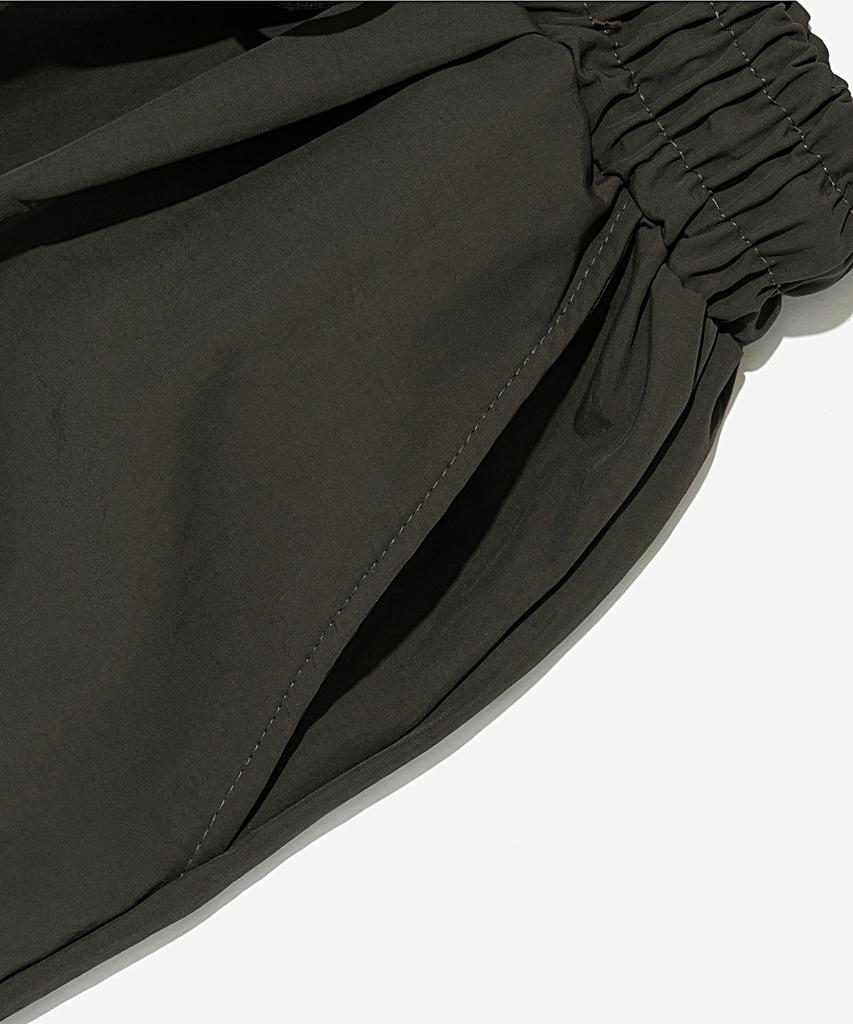 OTHERFITS Side Strap Nylon Wide Pants (Khaki)
