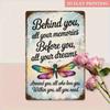 Vintage Metal Poster Dragonfly 12x8 Inch Inspirational Wall Art