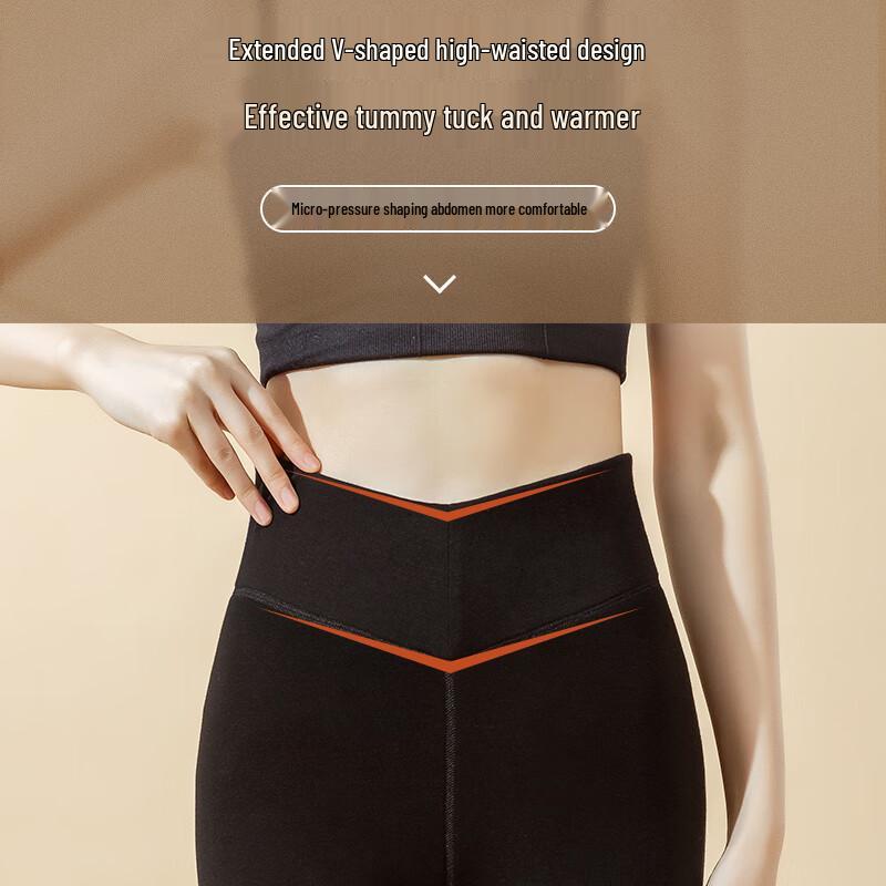 Women's Winter High Waist Thickened Camel Down Leggings