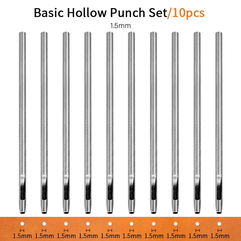

Набор круглых пробойников для кожи 5-15 шт. Стальной набор для DIY-рукоделия для часового ремешка, ткани, пластика, прокладки, ремня