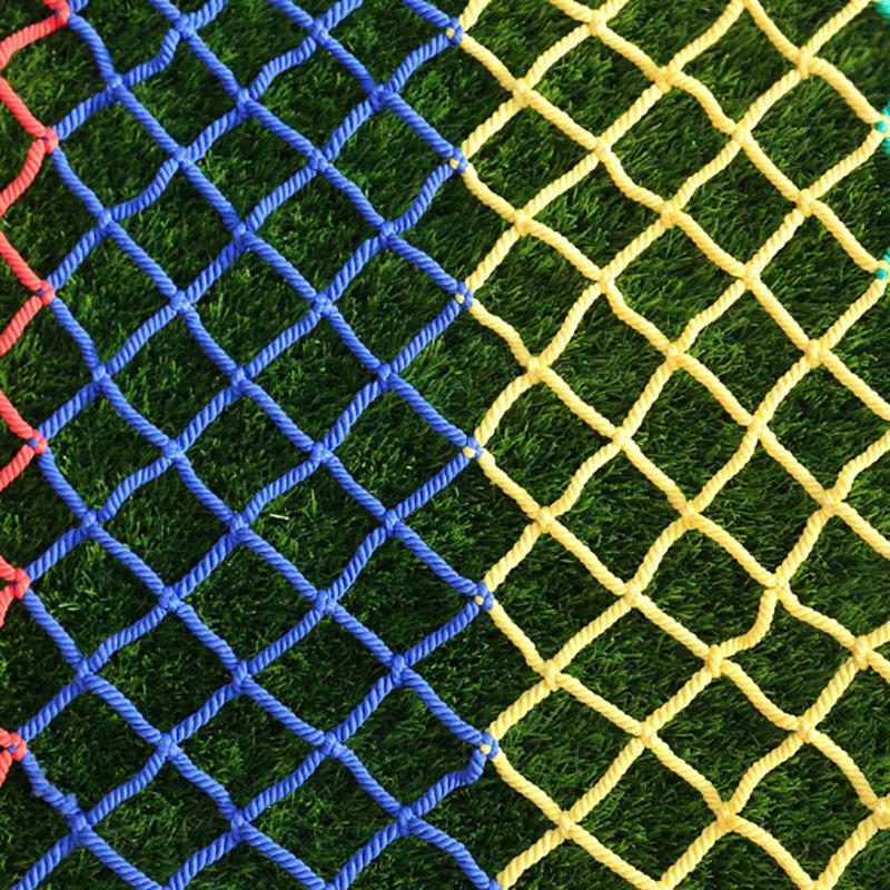 Kleurrijk Kinderveiligheidsnet Valnet Trappen Huis Balkon Leuning Kinderen Huisdier Veiligheidshek Net Nylon Touw Raster Beschermnet