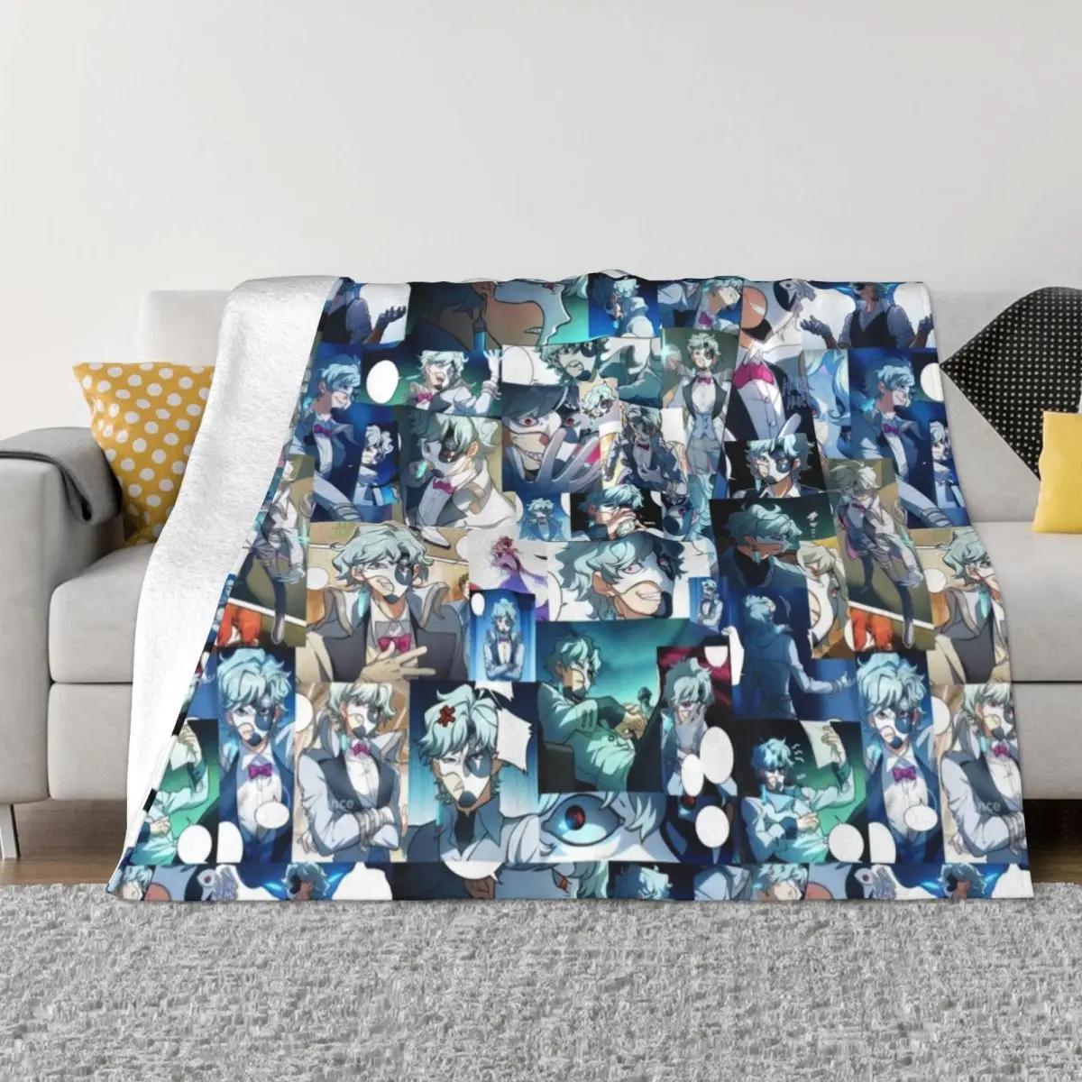 Il Dottore genshin impact webcomic collage Throw Blanket Blanket For Decorative Sofa Thermal Blankets For Travel Polar blanket 75cmx90cm