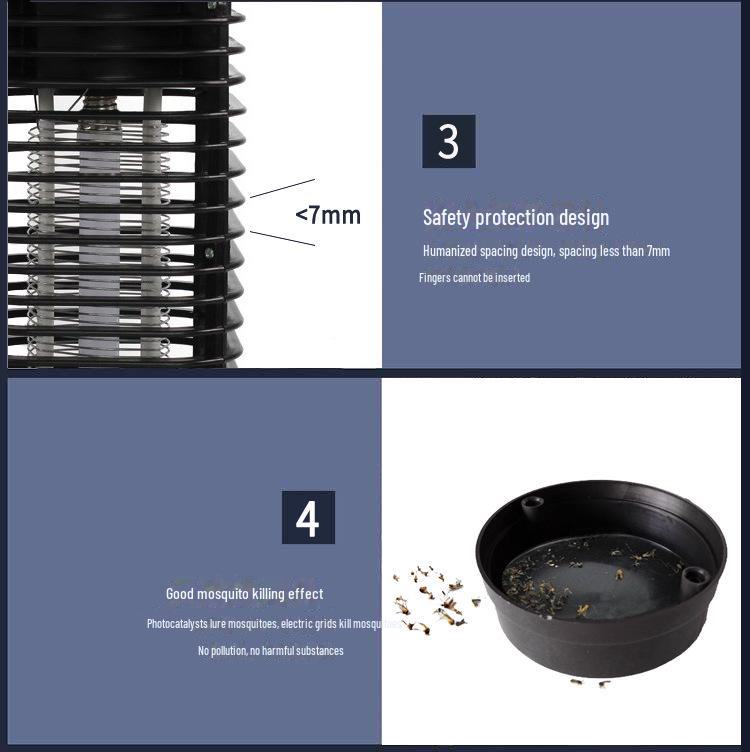 European and American Standard Household Electronic Mosquito Killer Lamp - Electric Mosquito Trap.