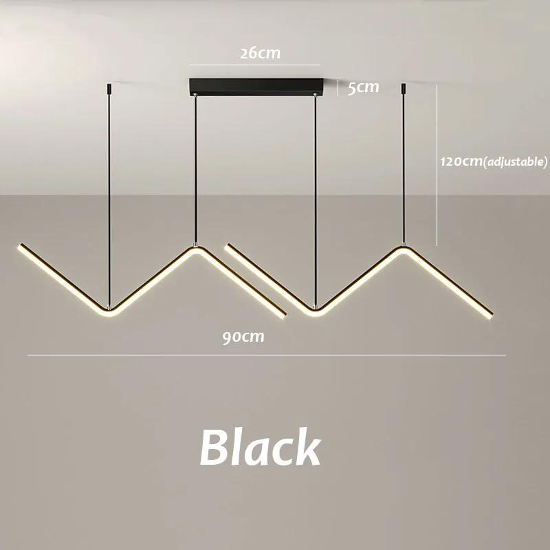 Modern Led Dining Table Chandelier Room Kitchen Bar Hanging Lighting Suspension Design Ceiling Lamp Hoom Decor Pendant Light