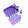 Bandeja de Pintura de Diamantes para Manualidades DIY con Tapa Almacenamiento Bandeja Flip para Taladro para Accesorios de Uñas