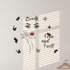 Beautiful Lash For Salon With Butterfly Wall Sticker Pvc Wall Art Stickers Modern Fashion Wallsticker For Hairdress Shop