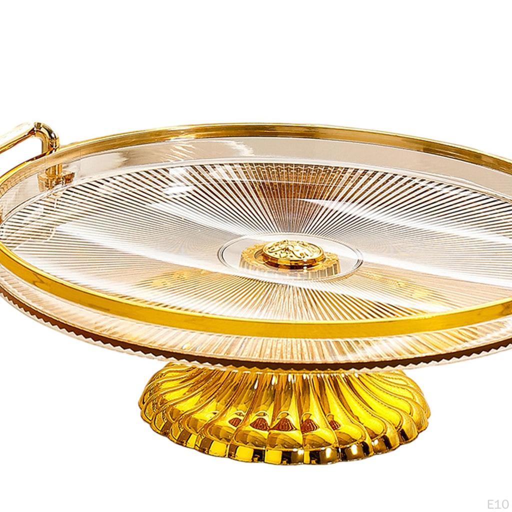 Vorspeisen- und Dessert-Servierplatte, Runder Fuß-Kuchenständer für Süßigkeiten, Cupcakes,