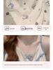 Korean Style Petite Women's Pajama Set with Chest Pads and Sweet Bow Summer Camisole, Suitable for Outdoor Wear
