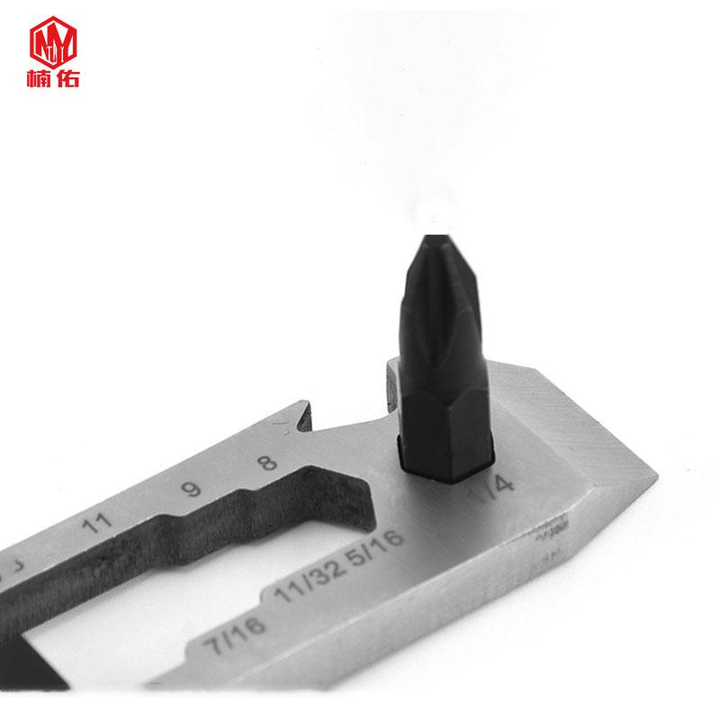 Edelstahl Multifunktionale Outdoor-Gadgets EDC Flaschenöffner Campingausrüstung Kreuzschlitzschlüssel