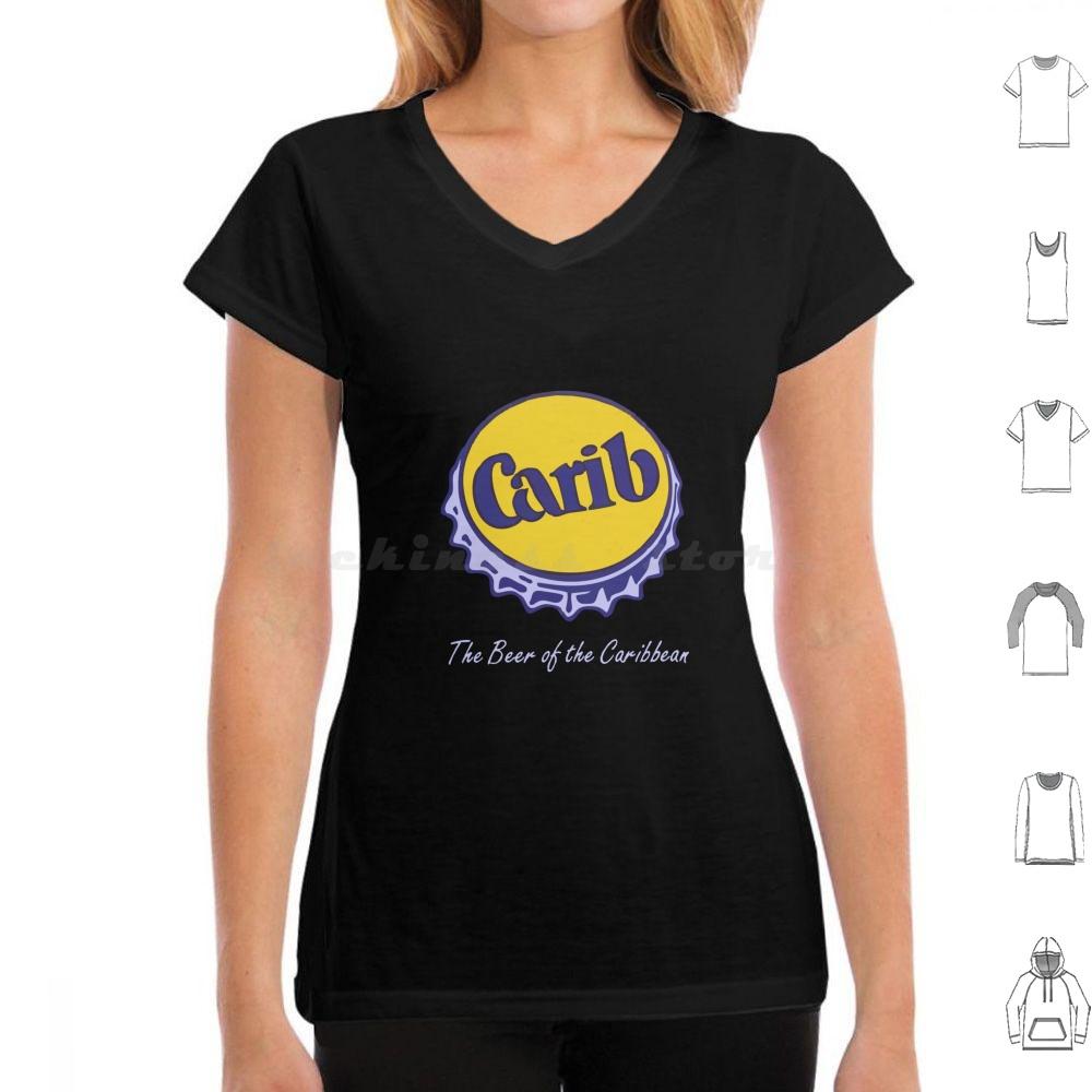 Carib Beer Das Bier der Karibik T-Shirt Große Größe 100% Baumwolle Bier Cerveza Lager Carib Karibik Westindien