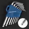 7 Pcs Allen Key Fob Sets Hexagon Spanner Universal Hex Wrench Screwdrivers Six-Lens Ball Keys Hand Tools Fit For Bicycle Repair