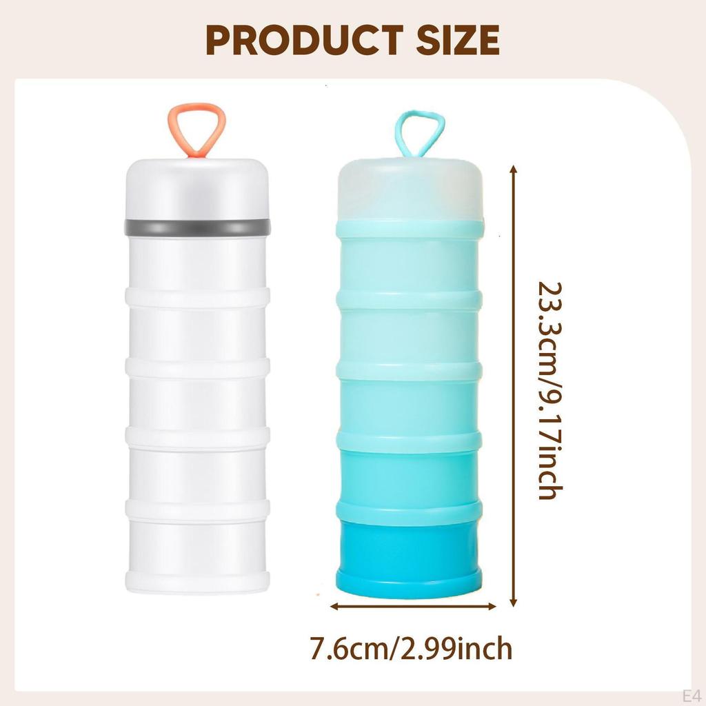 2 Pack Protein Powder Container Dispenser, Multipurpose, Portable Practical Formula
